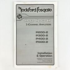 Amplificadores manuais de instalação Rockford Fosgate Punch Owners P2000-2 P3 P4 P5 comprar usado  Enviando para Brazil