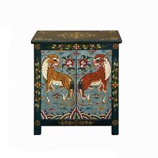 nightstand end table teal for sale  San Mateo