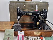Máquina de coser Singer 99K 1955, reparada, caja fuerte eléctrica probada, cuero, tela segunda mano  Embacar hacia Mexico