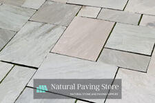 Kandla Grey Sandstone Natural Indian patio paving slabs Mixed sizes Calibrated for sale  FAREHAM