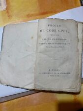 Projet code civil d'occasion  Draveil