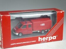(BUS-2) Herpa 043083 Mercedes Sprinter Doka flatbed of the fire brigade in original packaging for sale  Shipping to South Africa