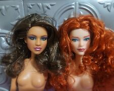Barbie looks Curly Red, Brunette Hair, Head Swapped, Slim NUDE Hybrid, OOAK #2 for sale  Shipping to South Africa