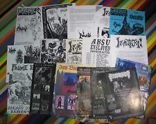 Vintage 1990s 2000s Black Trash Death Metal materiales efímeros folleto promocional internacional + + segunda mano  Embacar hacia Argentina