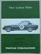 LOTUS ELITE Car Profile Publications Book No 48 David Phipps, occasion d'occasion  Expédié en Belgium