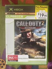 Call Of Duty 2 II Big Red One Xbox jogo original + manual PAL comprar usado  Enviando para Brazil