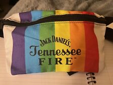 Jack Daniels Fanny Pack Tennessee Fuego Arco Iris Orgullo Gay Cremallera Bolso Blanco segunda mano  Embacar hacia Argentina