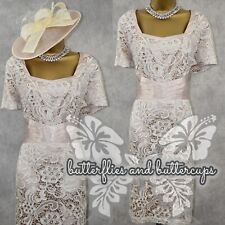 BERKERTEX Size 16 Lace Dress + Bespoke Hatinator Mother of the Bride Outfit Suit for sale  Shipping to South Africa