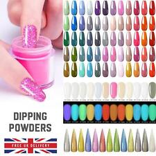 80 COLOURS ACRYLIC NAIL DIPPING POWDER 5 or 10 gram POT Clear Pink Dust DIP UK for sale  Shipping to South Africa