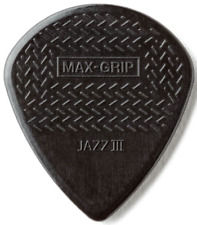 5 x NOVO Jim Dunlop Jazz 111 Max Grip Preto Stiffo Palhetas/Plectrums de Guitarra 1,38mm, usado comprar usado  Enviando para Brazil