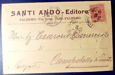 Cartolina commerciale 1908 usato  Campobello Di Licata