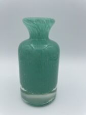"Botella decorativa de vidrio artístico pequeña burbuja remolino verde espuma de mar soplada a mano 5""", usado segunda mano  Embacar hacia Argentina