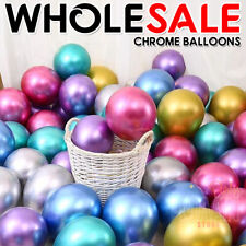 5" 10" 12" CHROME BALLOONS METALLIC LATEX PEARL Helium Baloons Birthday Party UK for sale  Shipping to South Africa