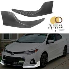 For 14-16 Toyota Corolla S Model ONLY Front Bumper Lip Splitter Side Apron 2 PCS for sale  Shipping to South Africa