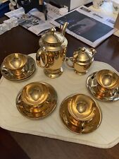 gold plated set tea for sale  Milford