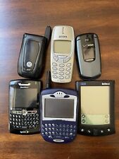Bundle Of 6 Vintage Cell Phones- Nokia, Samsung, Motorola, Blackberry, Workpad for sale  Shipping to South Africa