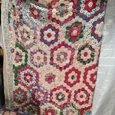 Antique quilt hexagonal for sale  Flint