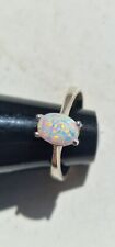 SIZE M A BEAUTIFUL 925 STERLING SILVER CABOCHAN FIERY OPAL RING  for sale  MANSFIELD