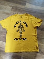 Gold gym shirt for sale  DONCASTER