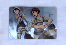 Cartão de plástico Attack on Titan Levi Ackerman Eren Yeager 39 comprar usado  Enviando para Brazil