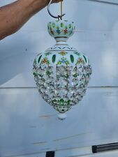 Lustre pampilles verre d'occasion  Carqueiranne