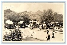 Cartão postal foto RPPC piscina montanhas crianças Balneario San Jose México comprar usado  Enviando para Brazil