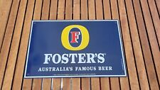 PLAQUE EMAILLEE VINTAGE FOSTER'S,BIERE,EMAILLERIE STRASBOURG, occasion d'occasion  Belfort