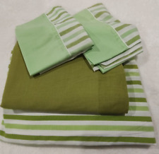 Antigo Conjunto de Cama de Casal Penn Prest com Travesseiro Cs Verde Sem Ferro Musselina Fashion Manor comprar usado  Enviando para Brazil