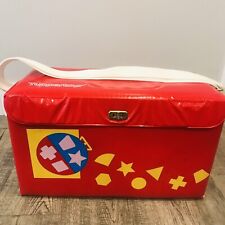 Tupperware Tupper Toys - Estojo de transporte vermelho caixa com alça muito bom estado raro comprar usado  Enviando para Brazil