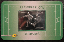 Timbre argent rugby d'occasion  Vallon-Pont-d'Arc