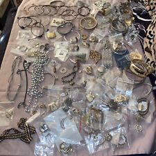 Vintage Jewelry Lot Of Over 100 Necklaces Earrings Bracelets Pierced Clip Rings for sale  Shipping to South Africa
