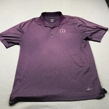 Used, Greg Norman Polo Shirt Mens Large Purple Sea Pines Resort Harbour Town Golf Logo for sale  Shipping to South Africa