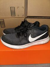 Zapatillas para correr negras Nike para hombre Free RN 2017 880839-001 DESGASTADAS talla 9,5 segunda mano  Embacar hacia Argentina