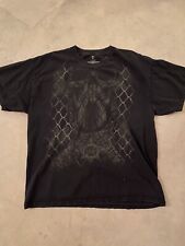 MMA Elite Skull Barbed Wire Print Black Shirt Size XL Men’s Vintage Y2K Grunge for sale  Shipping to South Africa