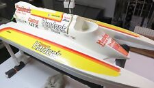 Tunnel Hull Boat,  Vintage Hardees Fiberglass 32" Long, 14"  Wide with Stand, used for sale  Owosso