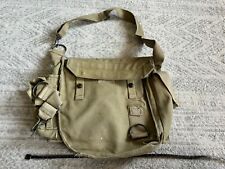 Vintage Worn Tarpaulin Israeli Defence Forces IDF Messenger Bag 1983 for sale  Shipping to South Africa