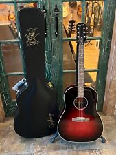 Guitarra elétrica acústica Epiphone Slash J-45 J45 Vermillion Red Burst com estojo comprar usado  Enviando para Brazil