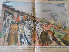 Occasion, Les Bombes des avions Italiens Femmes enfants d'Aouda s'enfuient Print 1935 d'occasion  Expédié en Belgium