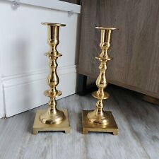 2 Vintage Brass Candlesticks Candle Holders Decorative Set Decor, used for sale  Shipping to South Africa