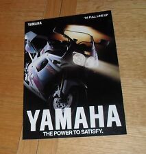 Yamaha motorcycle brochure for sale  FAREHAM