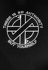 Crass 'There is No Authority But Yourself' - NEW T Shirt, punk, anarchy myynnissä  Leverans till Finland