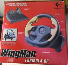 Used, Logitech WingMan Formula GP Steering Wheel & Pedals Yellow for sale  Shipping to South Africa