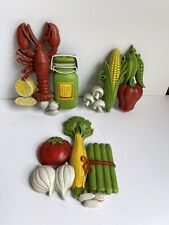 Placas decorativas Homeco decoração de cozinha arte de parede vegetal ~ lagosta anos 70 vintage, usado comprar usado  Enviando para Brazil