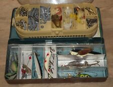 Rustic Tackle Box | *Vintage* Fishing Lures Flatfish Spoon Weight Flies Hooks for sale  Shipping to South Africa