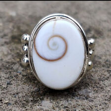 Shiva Shell Gemstone 925 Sterling Silver Ring Mother's Day Jewelry MP-614 for sale  Shipping to South Africa