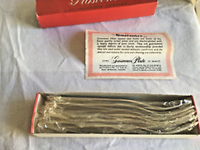 6 Vintage Grosvenor EPNS Silver Plate Dessert Forks - Original Box And Packaging, used for sale  Shipping to South Africa