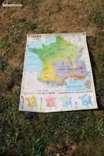 Carte scolaire vintage d'occasion  Louvigné-du-Désert