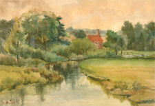 B. Bailey - Mid 20th Century Watercolour, Winding River for sale  Shipping to Canada