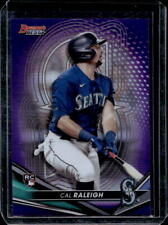 2022 Bowmans Best Cal Raleigh Purple Refractor Rookie RC #118/250 Mariners for sale  Shipping to South Africa