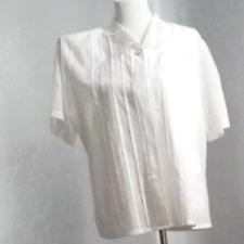 Usado, Blusa feminina vintage branca transparente botão frontal comprar usado  Enviando para Brazil